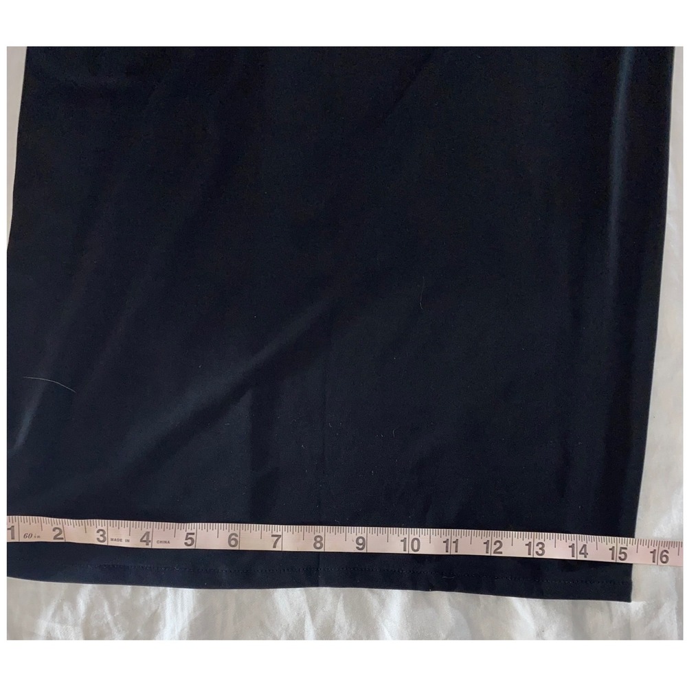 Lane Bryant Jumpsuit Women 22/24 Black Surplice Flutter Sleeve Wide Leg Pockets - Picture 14 of 16